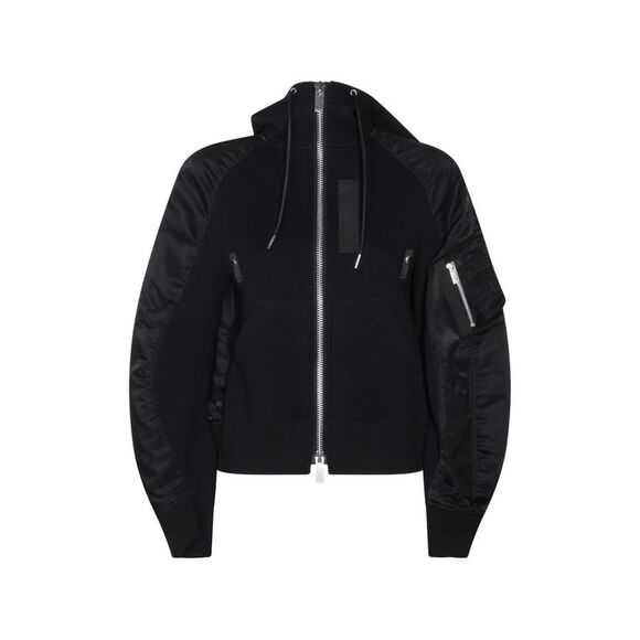Sacai Women Cotton And Nylon Hoodie